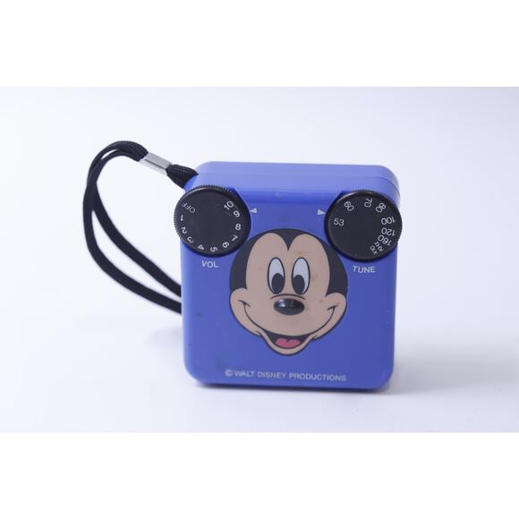 Mickey Mouse, Radio AM, Blue, Realistic, Model 12-907, Disney~ 241211-WH M-15-10 - Picture 1 of 3